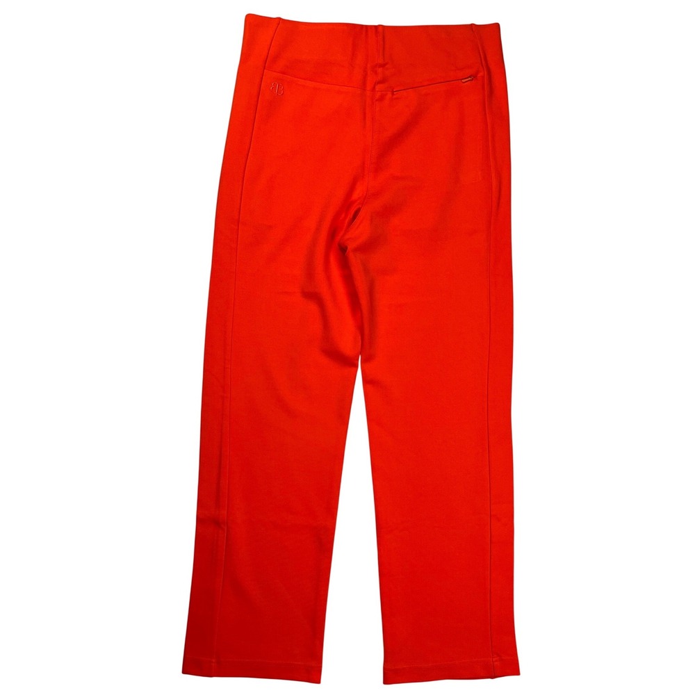 Betabrand Monroe Crop Straight Trouser Pants Women Size M Orange Colorful Preppy - Picture 2 of 7